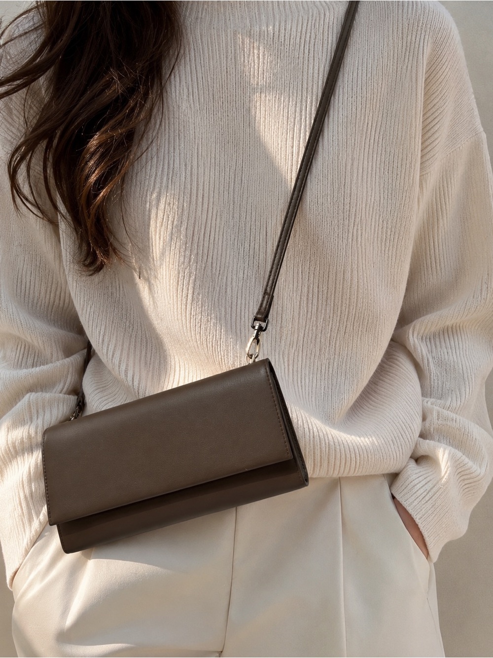 ZARA Women’s Bag Brown Crossbody Bag